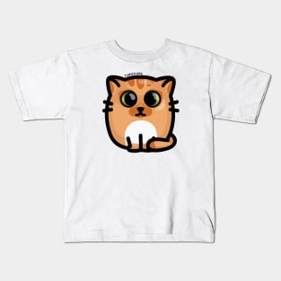 Chonky Boi - Kitty (Orange) Kids T-Shirt